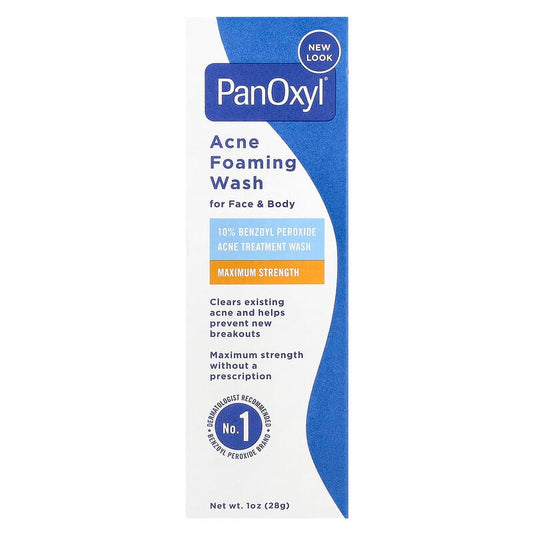 PanOxyl - Acne Foaming Wash with 10% Benzoyl Peroxide - 28g
