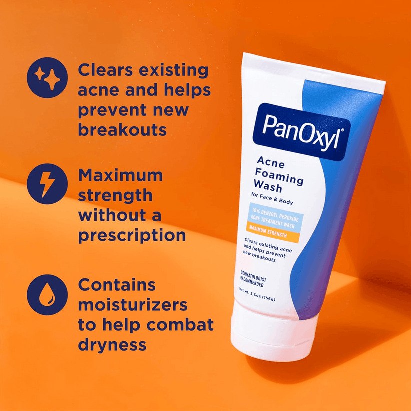 PanOxyl - Acne Foaming Wash with 10% Benzoyl Peroxide - 85g